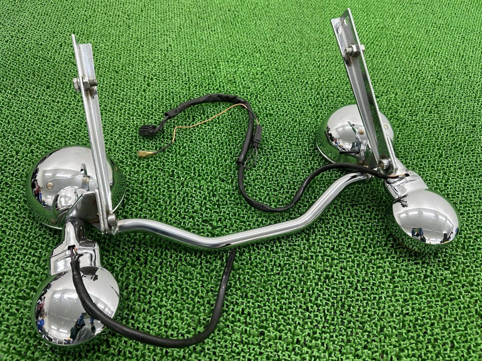 ハーレーエボリューションFLSTCフォグランプ ソフテイル フォグランプ ハーレー 純正 中古 バイク 部品 エボ EVO