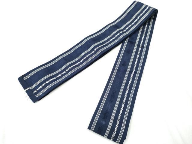 平和屋着物○男性 本場筑前博多織 角帯 献上 証紙付き 正絹 逸品