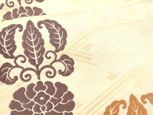 専用帯2353●人間国宝 俵屋 喜多川平朗 有職織物 高級正絹名古屋仕立名古屋帯 人間国宝 喜多川俵ニ作 夏九寸名古屋帯 | 特選きものコレクション