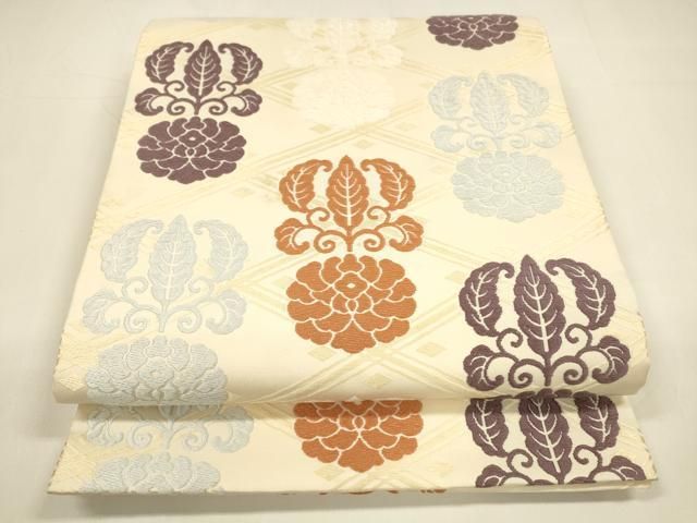 平和屋着物○俵屋 人間国宝 喜多川平朗 有職織物 九寸開き名古屋帯