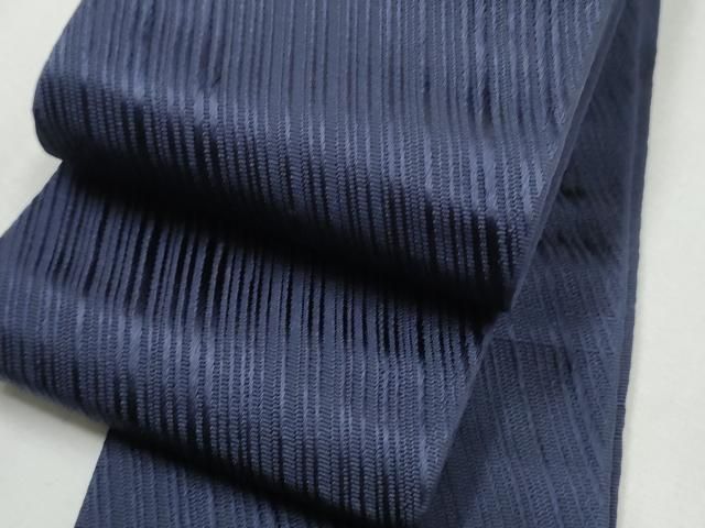 平和屋着物●男性　本場筑前博多織　角帯　斜線文　濃鼠色　正絹　逸品　CABA1012hy 平和屋着物○男性 本場筑前博多織 角帯 斜線文 濃鼠色 正絹 逸品