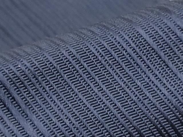 平和屋着物○男性 本場筑前博多織 角帯 斜線文 濃鼠色 正絹 逸品