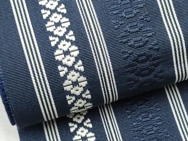 平和屋着物●男性　本場筑前博多織　両面　角帯　献上　正絹　逸品　CABA1015hy 平和屋着物○男性 節約 本場筑前博多織 両面 角帯 献上 正絹 逸品