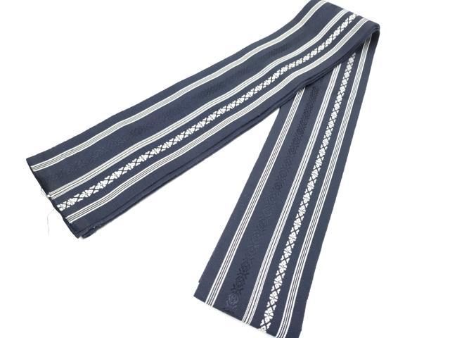 平和屋着物○男性 本場筑前博多織 角帯 献上 証紙付き 正絹 逸品