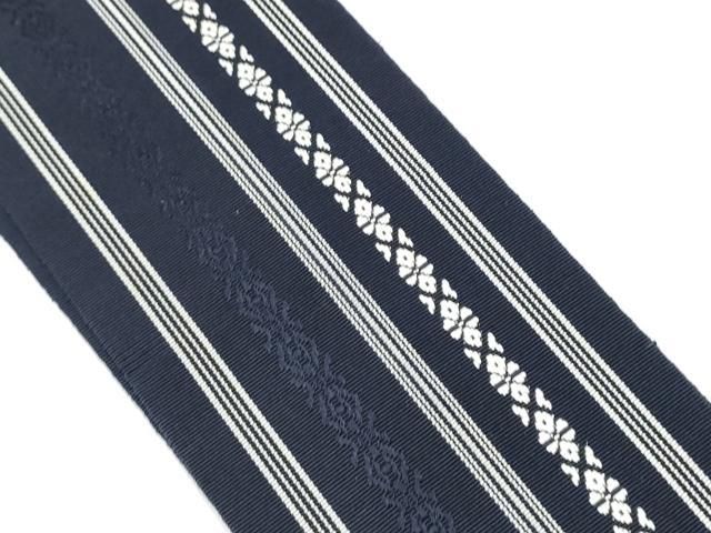 平和屋着物○男性 本場筑前博多織 角帯 献上 証紙付き 正絹 逸品