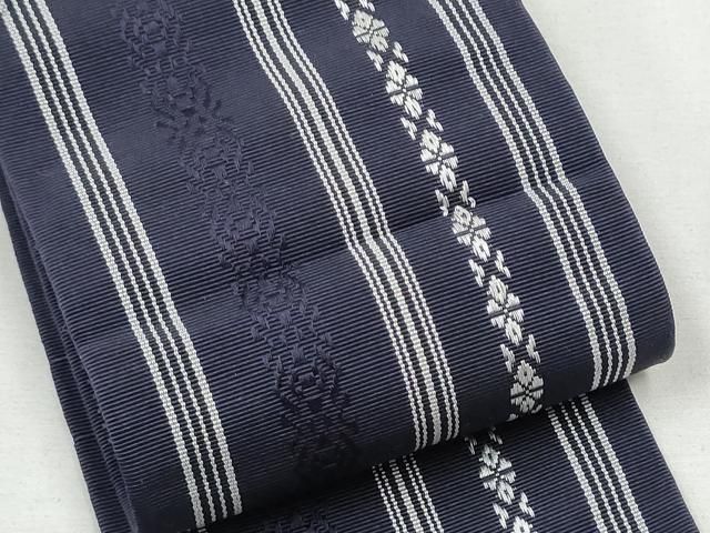 平和屋着物●男性　本場筑前博多織　両面　角帯　献上　正絹　逸品　CABA1000hy 平和屋着物○男性 本場筑前博多織 両面 角帯 献上 正絹 逸品