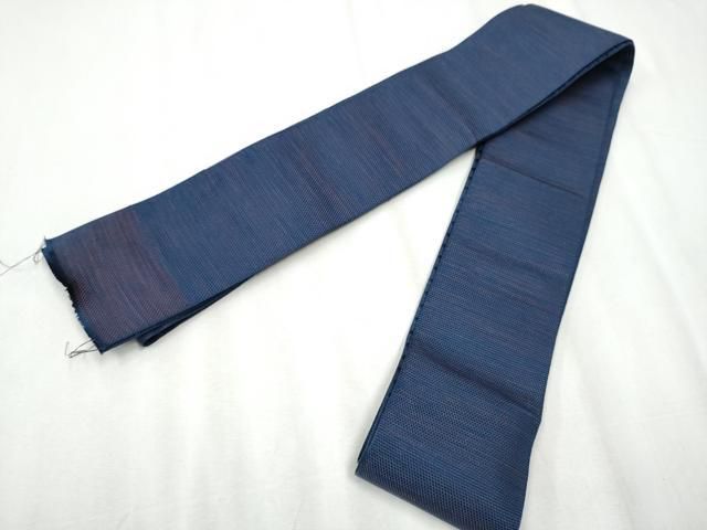 平和屋着物●男性　本場筑前博多織　両面　角帯　鱗文様　井上絹織物謹製　証紙付き　正絹　逸品　CABA1020hy 平和屋着物○男性 本場筑前博多織 両面 角帯 鱗文様 井上絹織物謹製