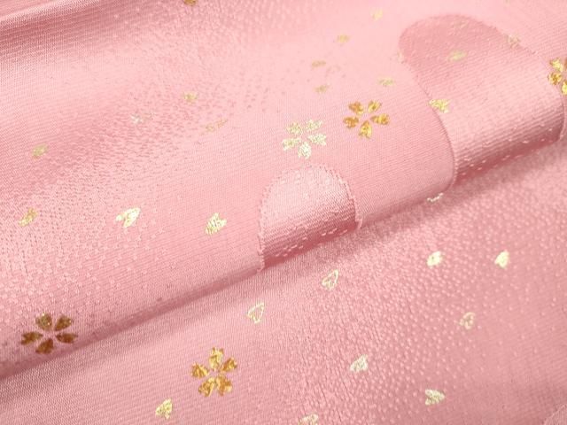 平和屋着物○和装小物 帯締め・帯揚げセット 舞桜文 金銀彩 逸品 未