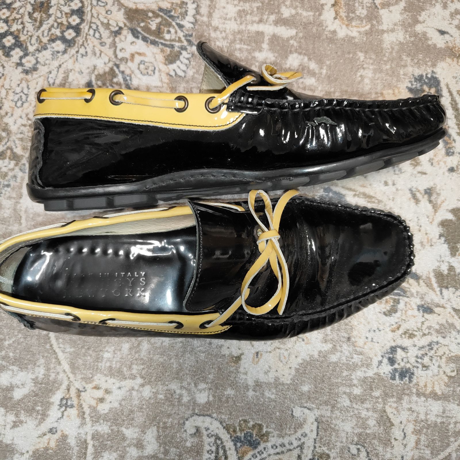 バーニーズニューヨーク BARNEYS NEW YORK エナメル パテント 
