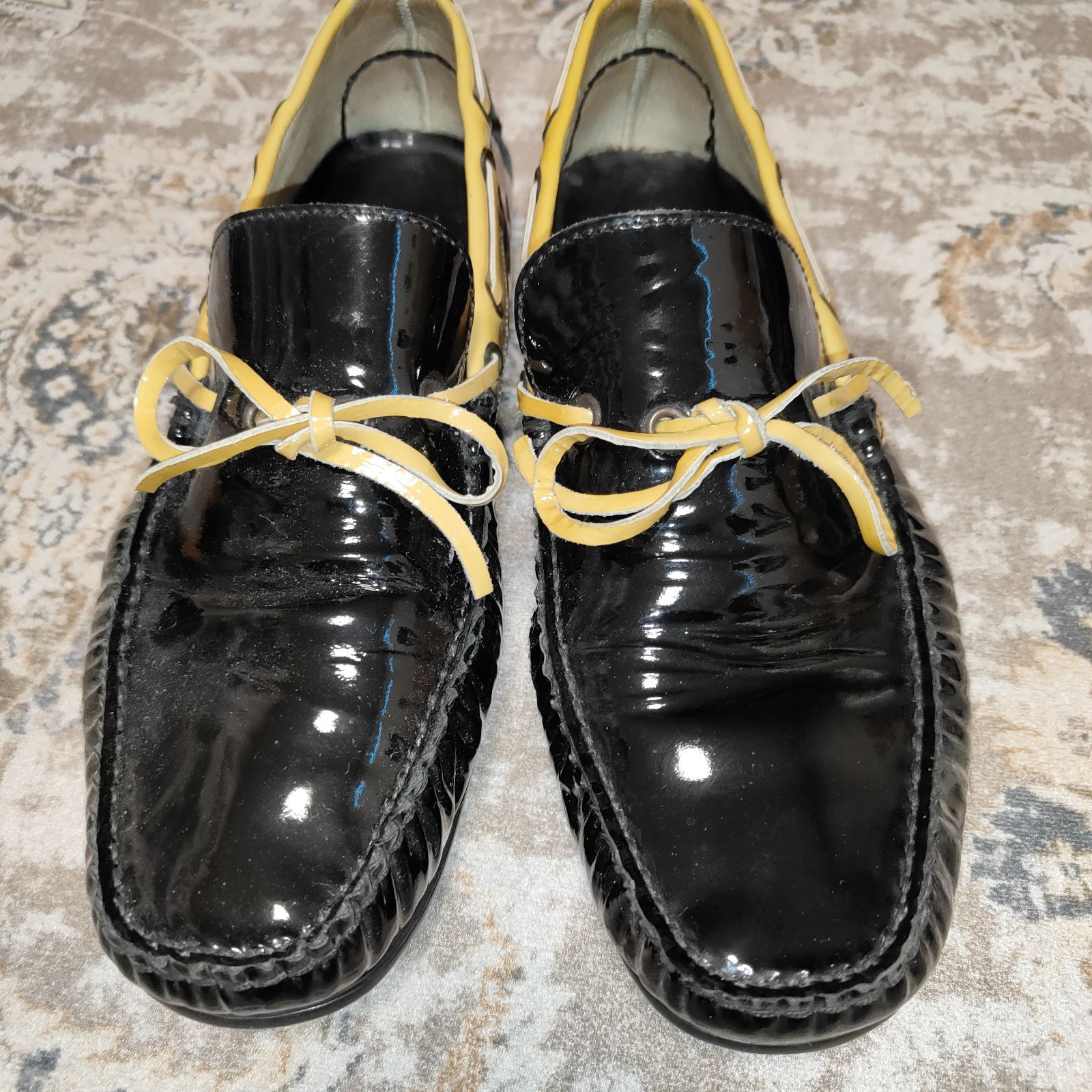 バーニーズニューヨーク BARNEYS NEW YORK エナメル パテント 