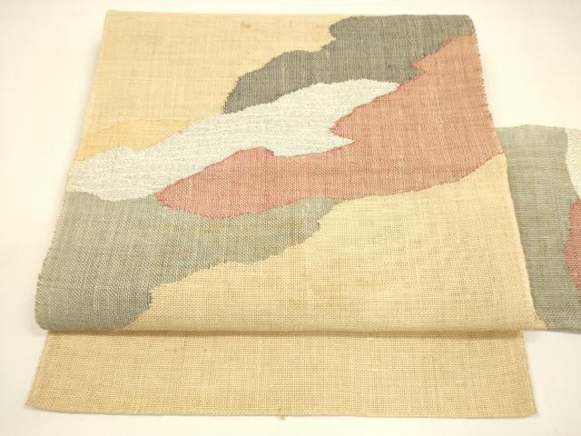 平和屋着物＊夏物 八寸名古屋帯 抽象文様 DAAY8450cm 平和屋着物＊