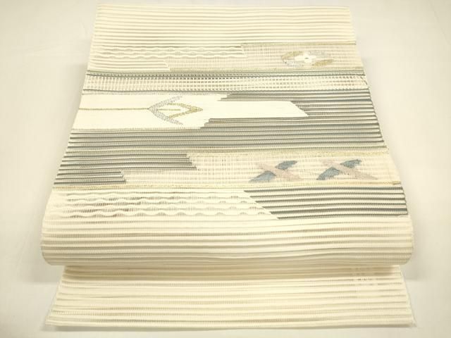 平和屋着物○八寸名古屋帯 荒磯 暁鼠色 DAAZ2284op 平和屋着物