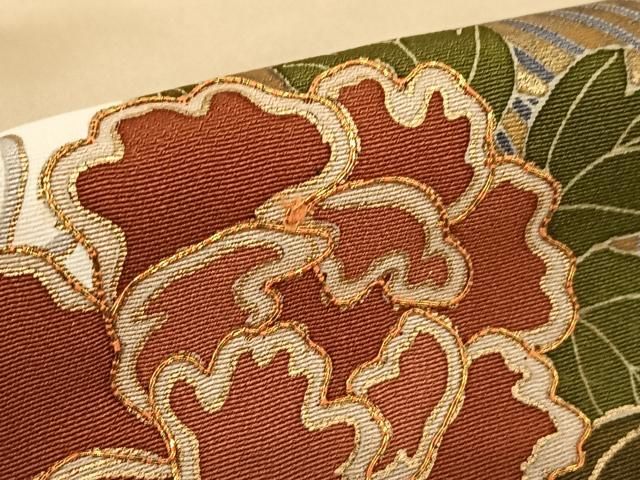平和屋着物●豪華色留袖　駒刺繍　色紙重ね流水花文　金彩　やまと誂製　正絹　逸品　AABC5011zg 平和屋着物○豪華色留袖 駒刺繍 色紙重ね流水花文 金彩 やまと