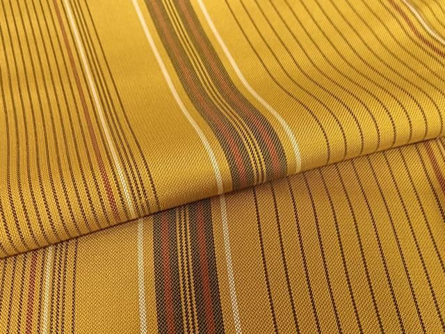 平和屋着物●黄八丈　紬　綾織　縞　正絹　逸品　未使用　AABC5018zg 平和屋着物○黄八丈 紬 綾織 縞 正絹 逸品 未使用 AABC5018zg - メルカリ