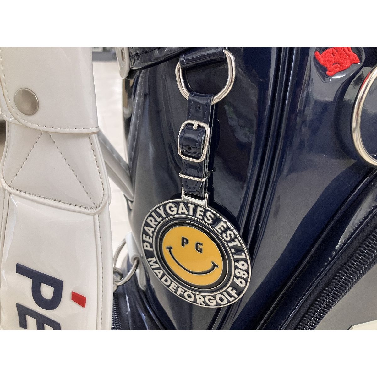 PEARLY GATES 053-1980003 キャディバック エナメル ネイビー パーリー