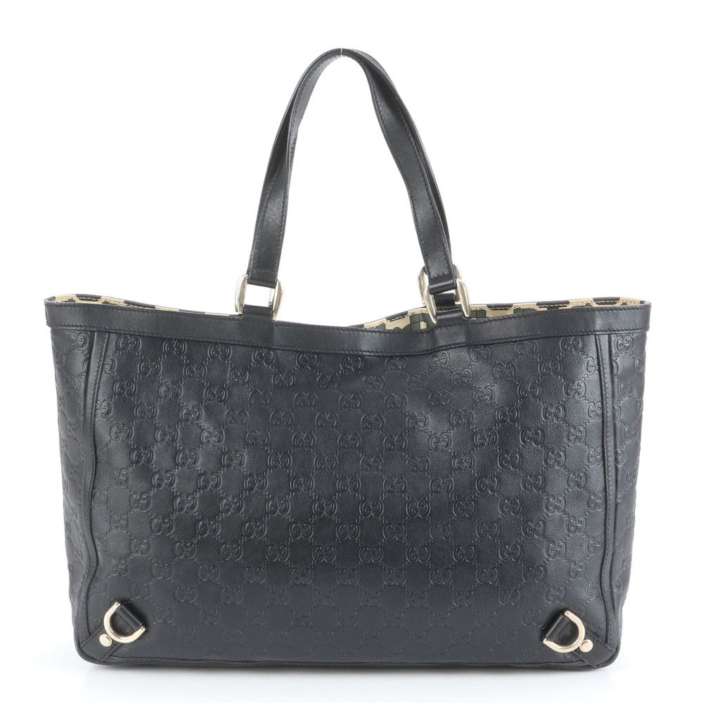 新品同様 グッチ グッチシマ アビー レザー トート バッグ 肩掛け