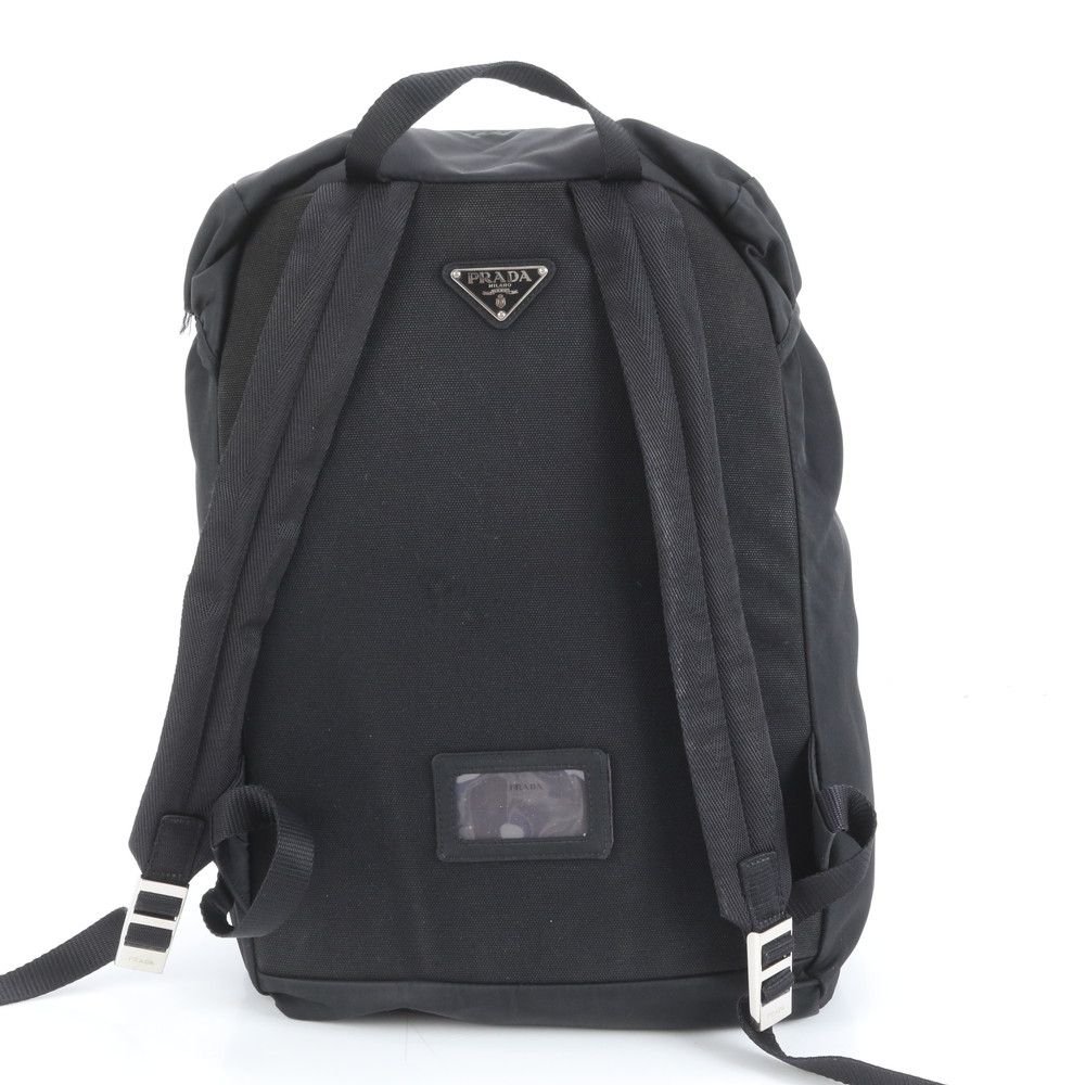 プラダ　トライアングルロゴ 三角プレート リュック　バックパック 黒　V136 Yahoo!オークション - プラダ V136 リュック バックパック 三角ロゴ ナ