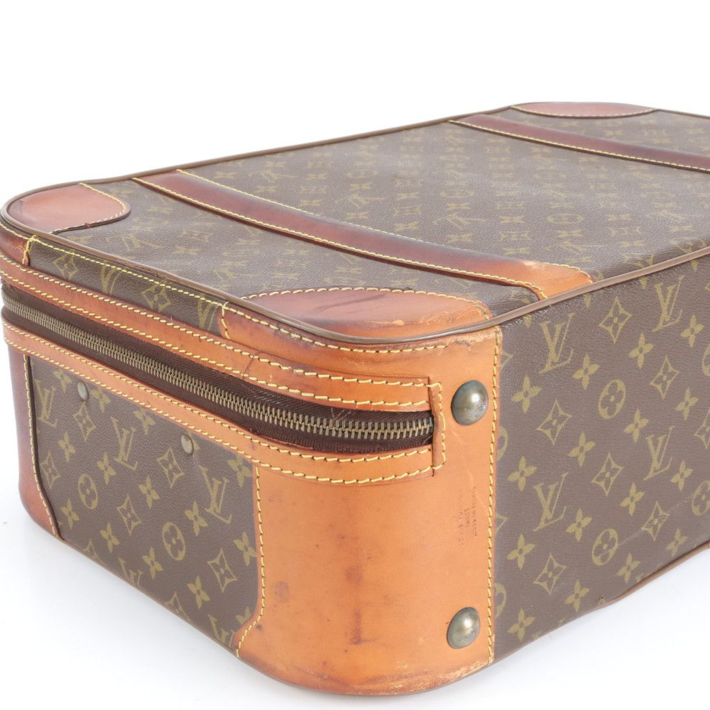 ルイヴィトン モノグラム ストラトス 55 レザー トランク ハードケース