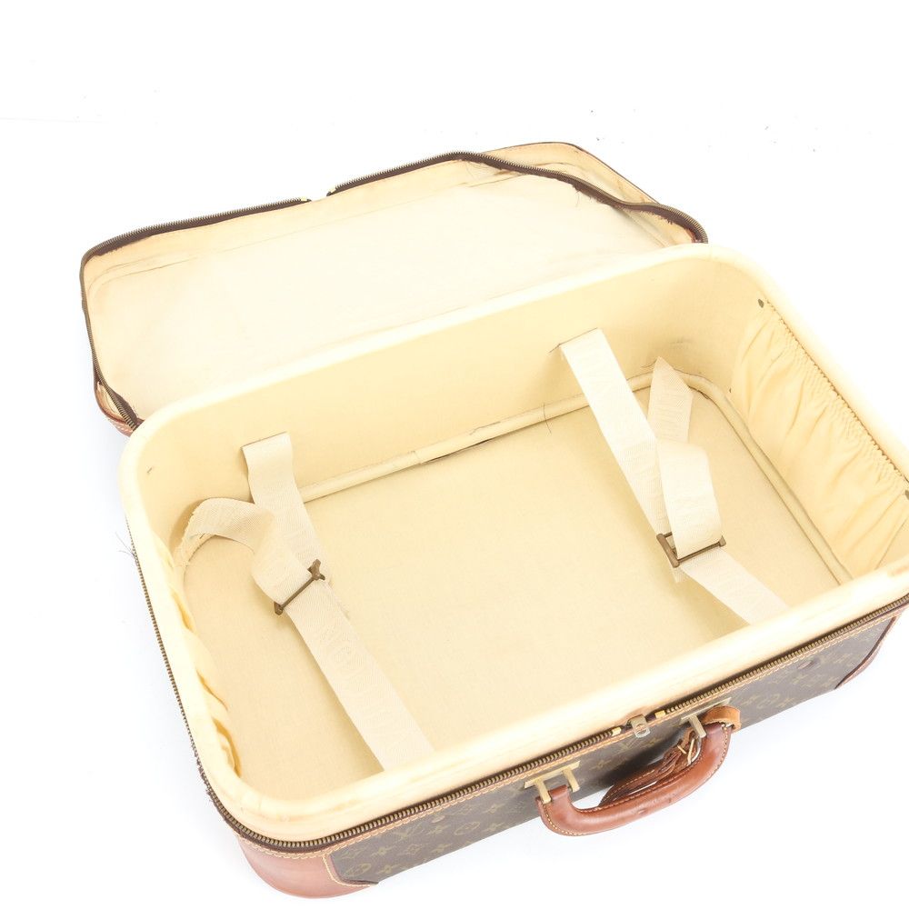 ルイヴィトン モノグラム ストラトス 55 レザー トランク ハードケース