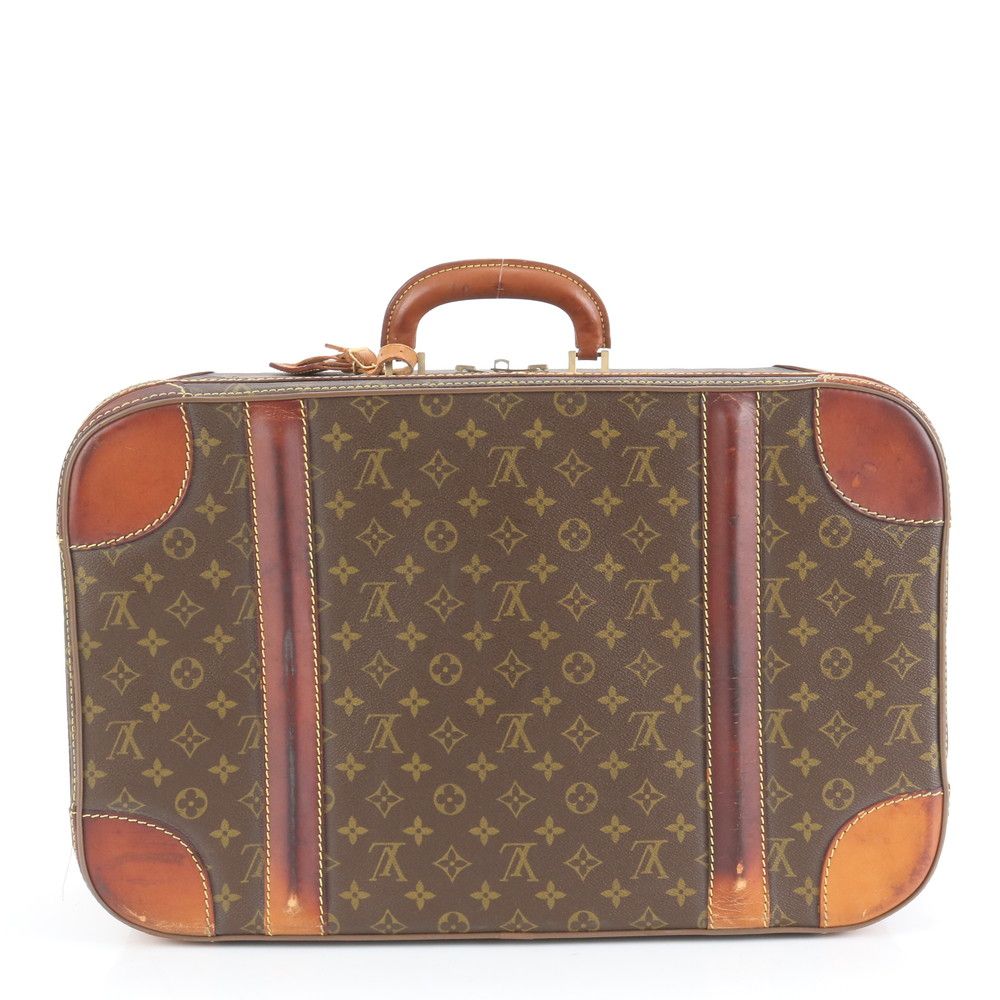 ルイヴィトン モノグラム ストラトス 55 レザー トランク ハードケース