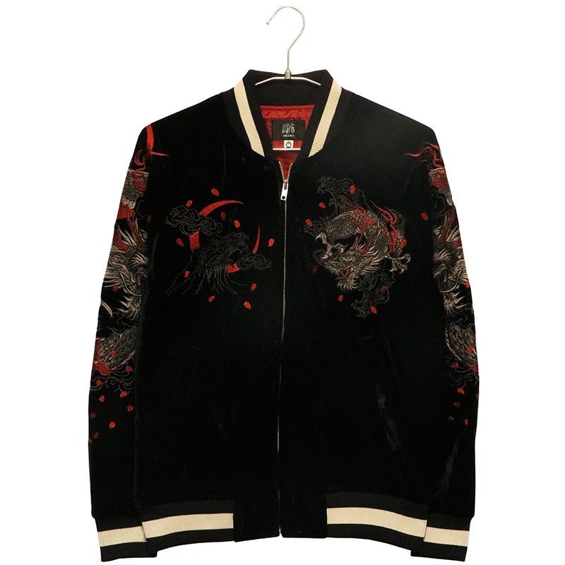 朧 おぼろ 龍 刺繍 和柄 別珍 スカジャン（ 9053851 ） 和柄 和