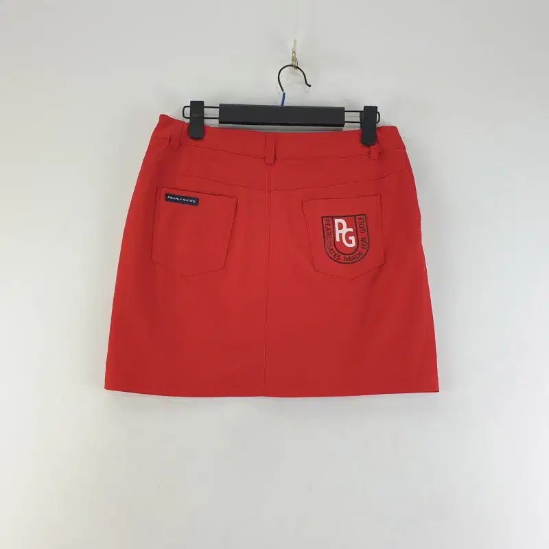 パーリーゲイツ レディース Mサイズ レッド ロゴ スカート K7499