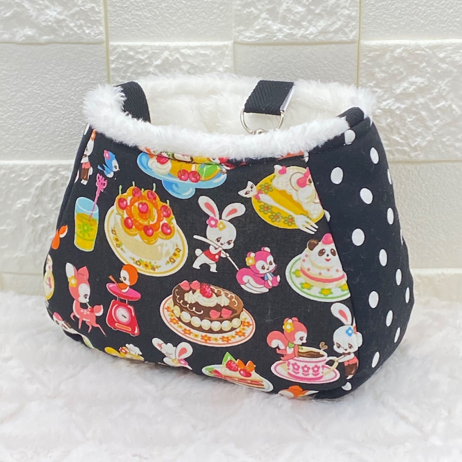 フクロモモンガ ポーチ こむすびサイズ/ボア ブラックフライデー B013