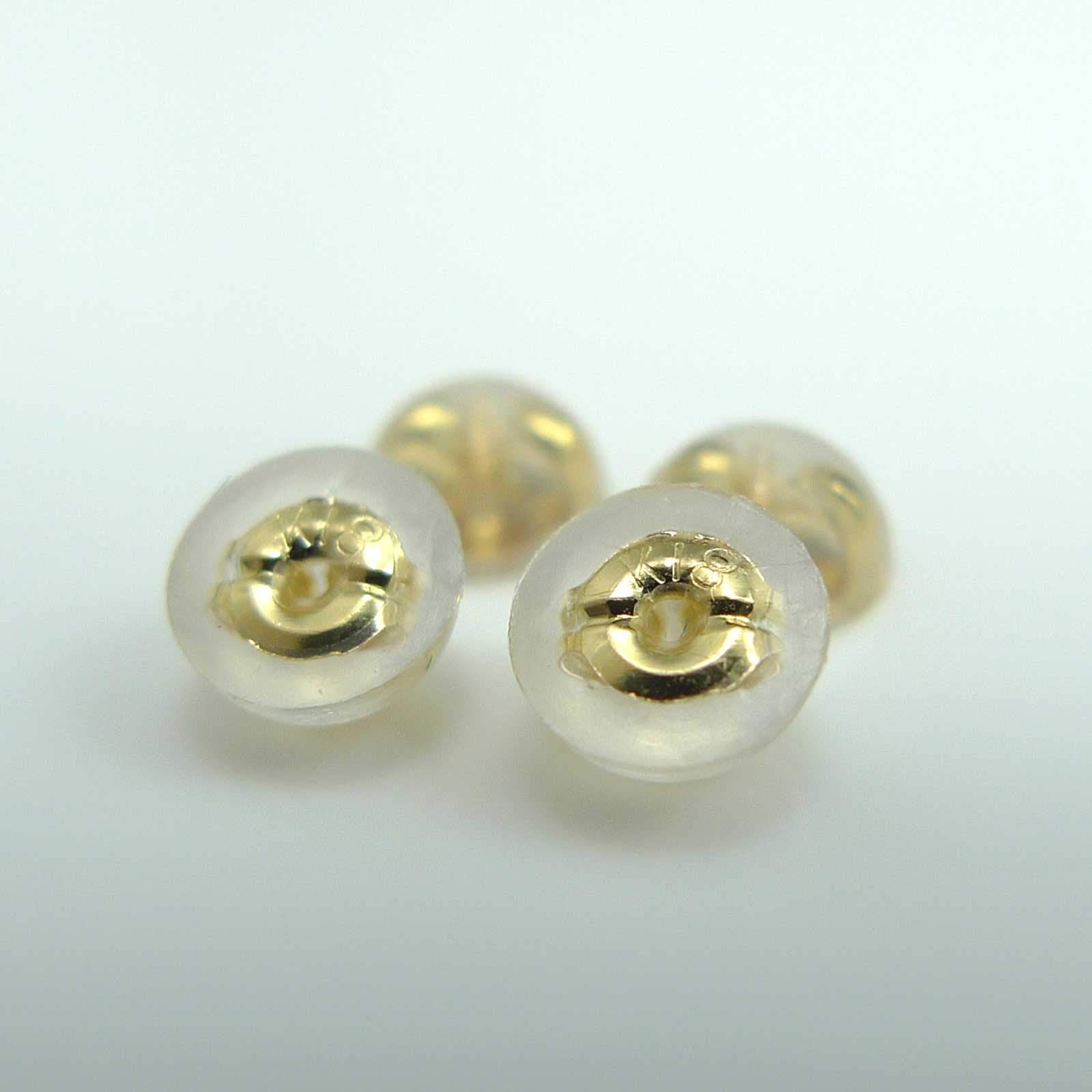 ポスト径0.65mm～0.8mm対応 made 日本製 in ピアスキャッチK18(18金