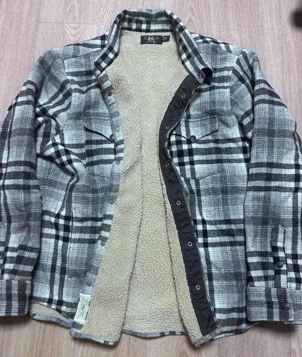 RRL ライニング プラッド ウール チェック シャツ ジャケット XL