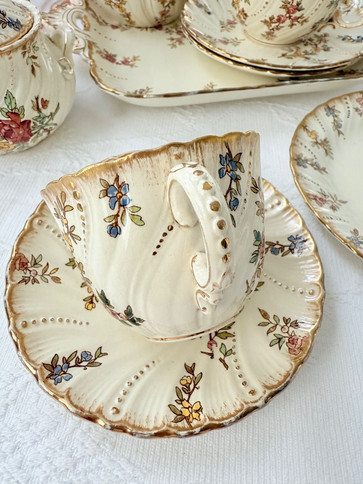 Sarreguemines Louis XV サルグミンヌ ルイ15世 コーヒーカップ