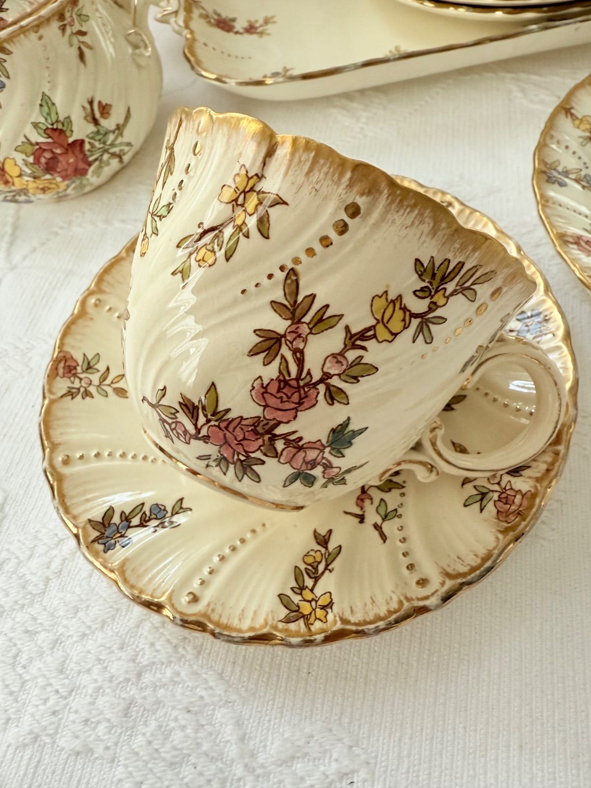 Sarreguemines Louis XV サルグミンヌ ルイ15世 コーヒーカップ