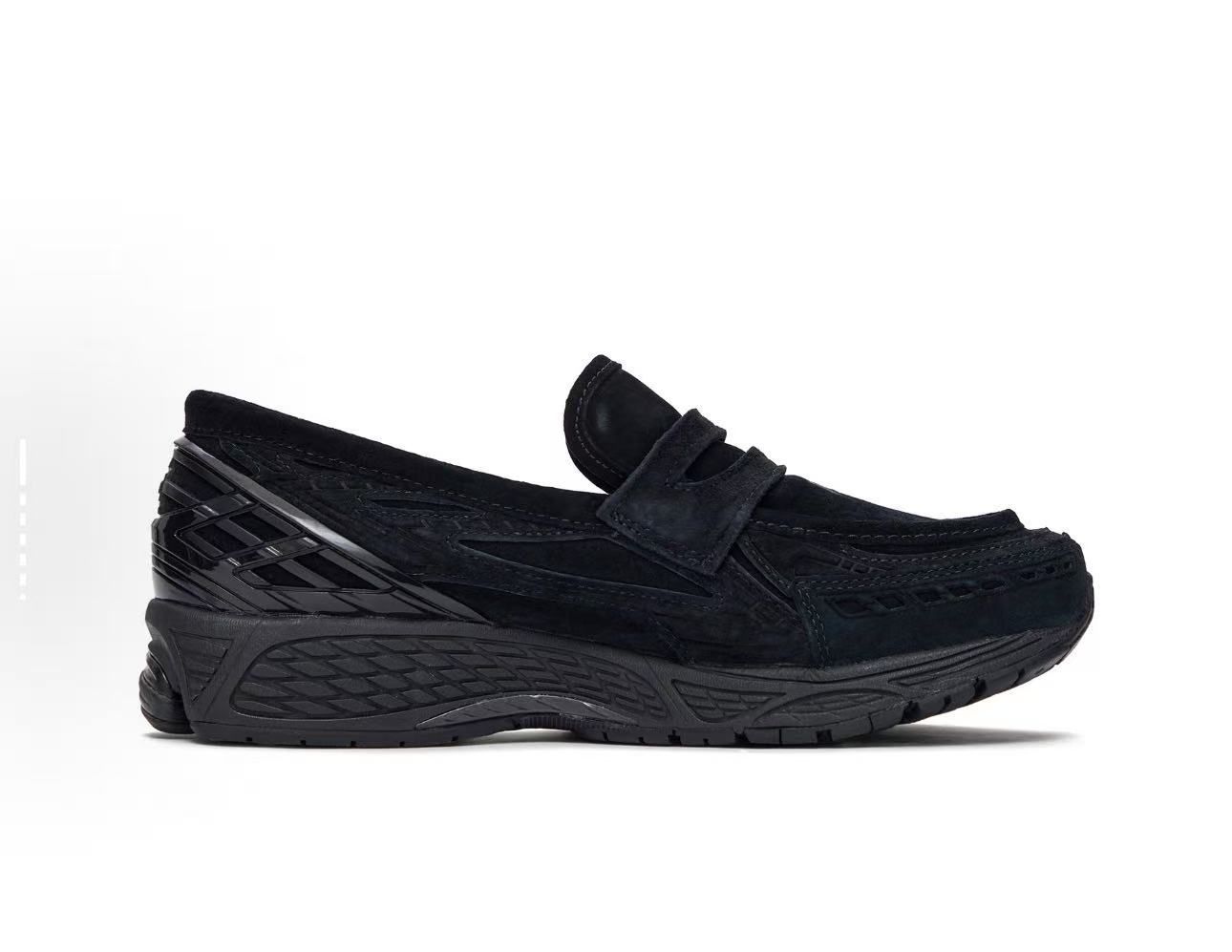 Balance 1906 L 黒 オールブラック トレンドローファー スニーカー きちんと感 デニム