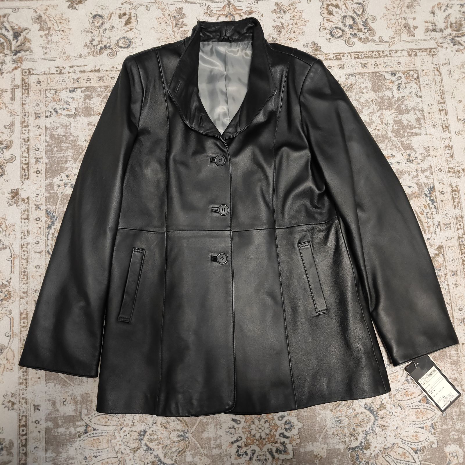 中村アンさん着用　ジープレザージャケット 楽天市場】【中村アンさん着用】シープレザーノーカラー ジャケット