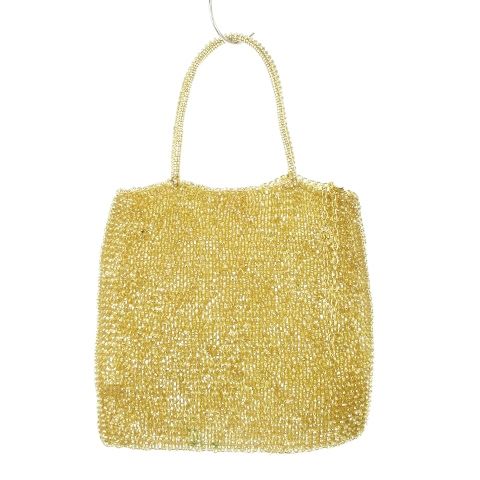 アンテプリマ ANTEPRIMA ワイヤーバッグ ハンドバッグ ゴールドカラー