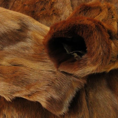 エンバ EMBA ファーコート ミンクファー 毛皮 スタンドカラー ミドル丈