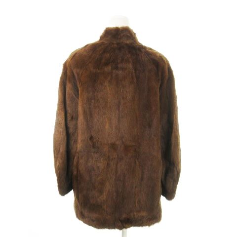 エンバ EMBA ファーコート ミンクファー 毛皮 スタンドカラー ミドル丈