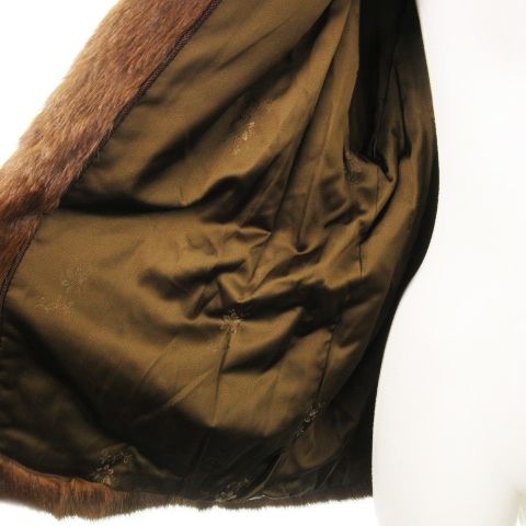 エンバ EMBA ファーコート ミンクファー 毛皮 スタンドカラー ミドル丈