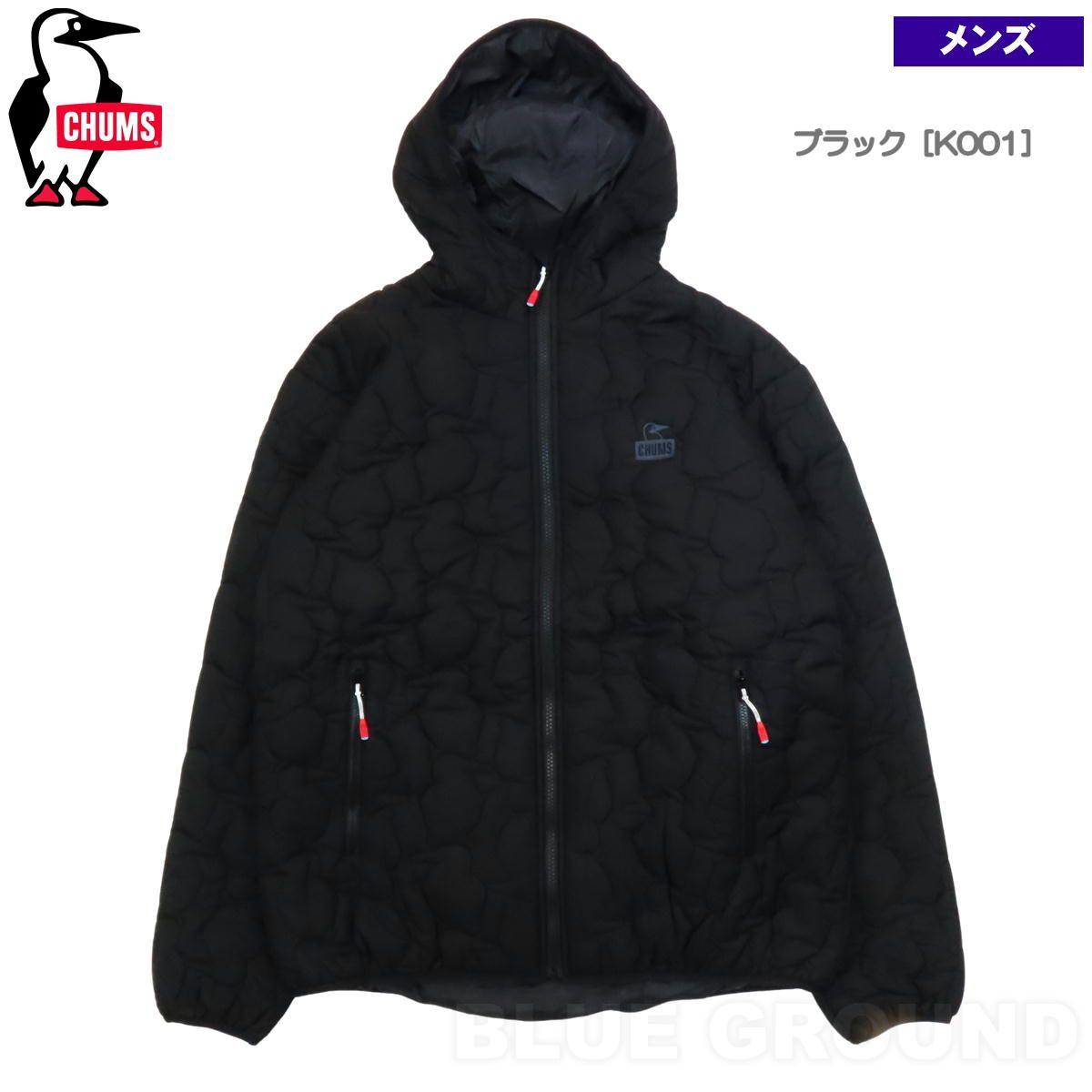 チャムス ブービーステッチ パデットフーディー ブラック K 001 S