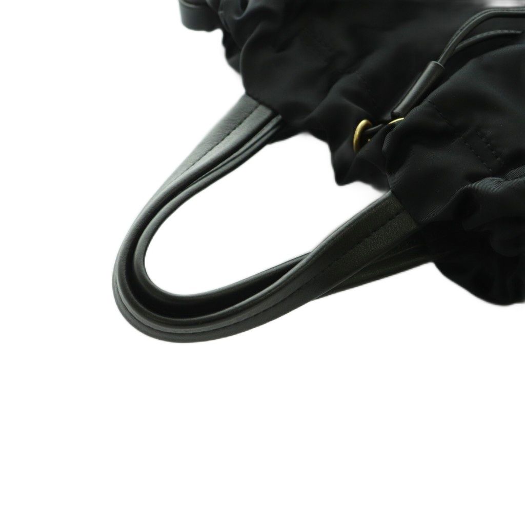 オルセット ORSETTO ショルダーバッグ ハンド 2WAY 巾着 ナイロン 黒