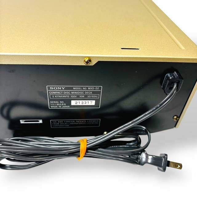 ☆ソニー SONY CD/MDデッキ MXD-D2 CDデッキ MDデッキ 音響機器