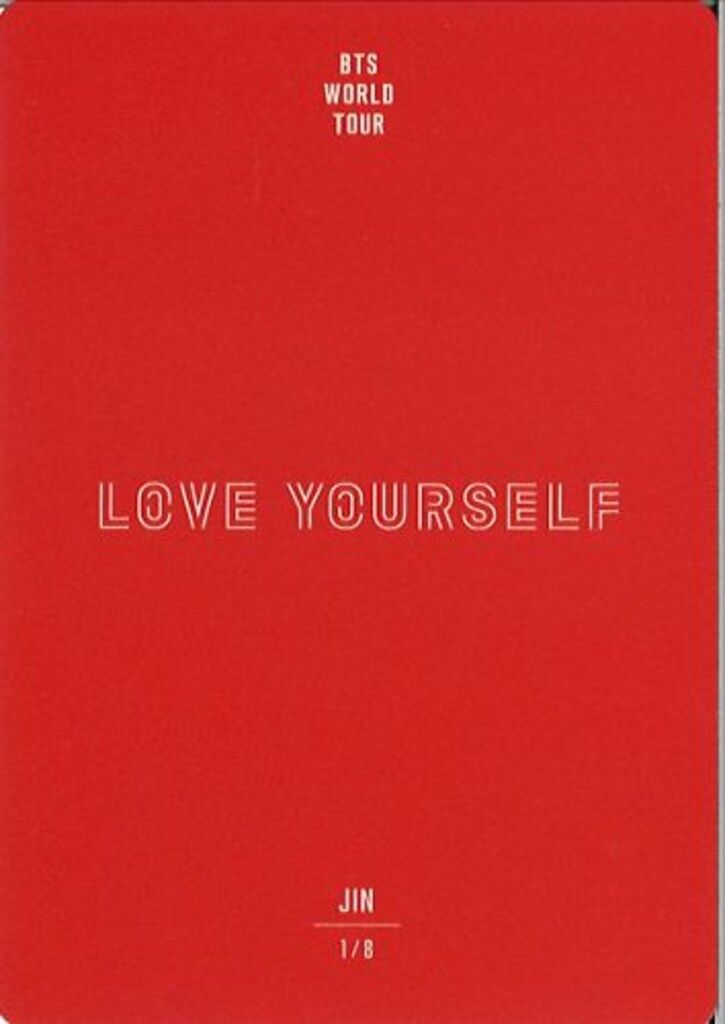 BTS ミニフォトカード JIN 2018 LOVE YOURSELF JAPAN EDITION 1/8