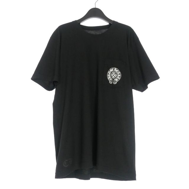 クロムハーツ ホースシュー Tシャツ 半袖 ホワイト マイアミ ブラック XL CHROME HEARTS(クロムハーツ) マイアミ限定 バックホースシュー