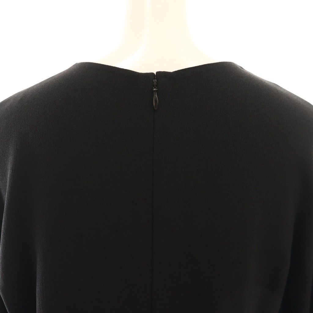 プラダ PRADA 長袖ワンピース ひざ丈 38 黒 ブラック /DF □OS - メルカリ