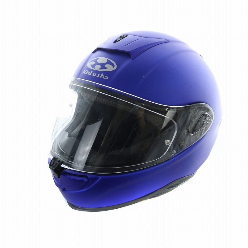 オージーケーカブト OGK KABUTO エアロブレード5 AEROBLADE-5 ヘルメット フルフェイス バイク ロゴ XL 61-62cm未満 青 ブルー GY18 /MQ