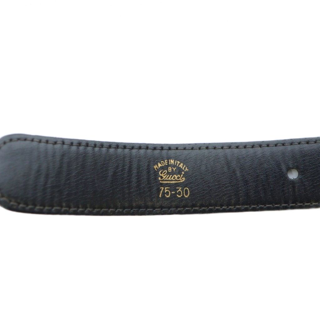 専用　GUCCI グッチ ベルト GGロゴ　レザー 本革　ゴールド　黒 GUCCI ブラックレザーベルト GGロゴ