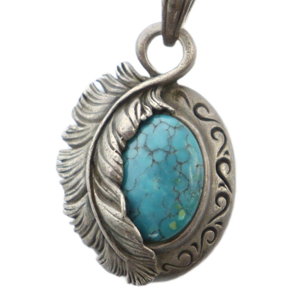 サード SAAD ネックレス アクセサリー フェザー ターコイズ Silver925