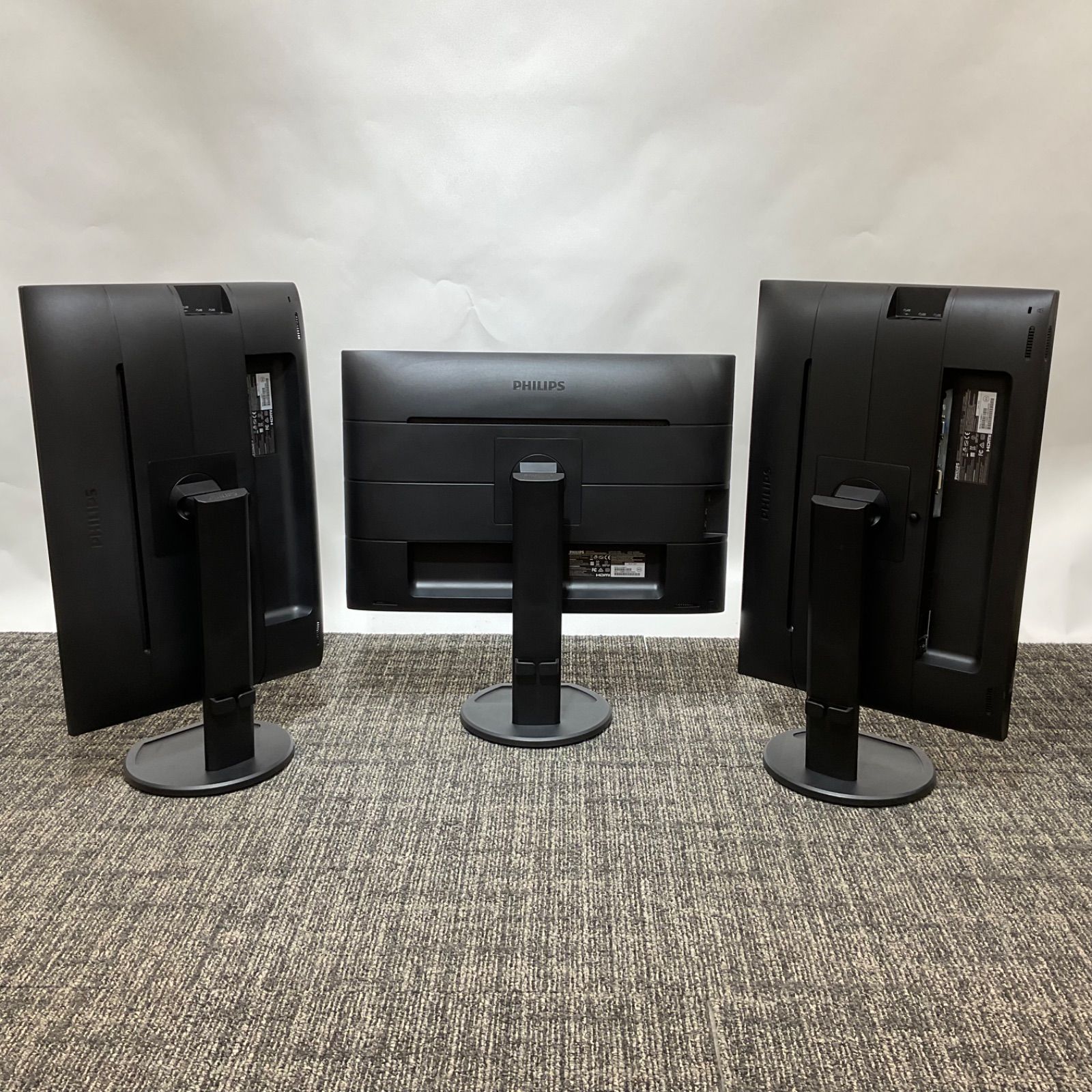 Philips ディスプレイモニター 本体　3台まとめ売り PHILIPS・フィリップス】オフィス向け25インチモニター 3個売り