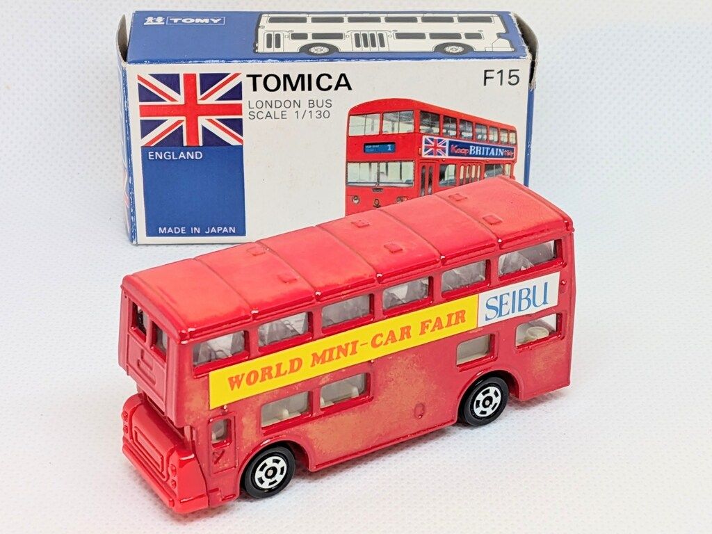 トミー トミカ青箱日本製/西武特注 ロンドンバス/SEIBU WORLD MINI CAR