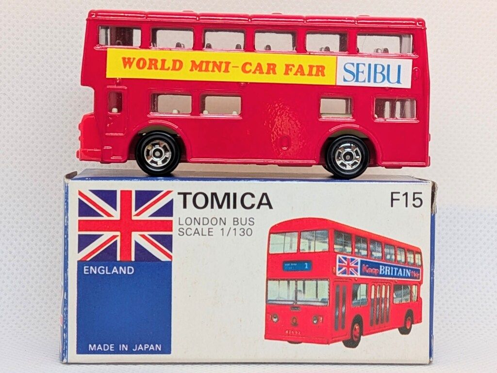 トミー トミカ青箱日本製/西武特注 ロンドンバス/SEIBU WORLD MINI CAR