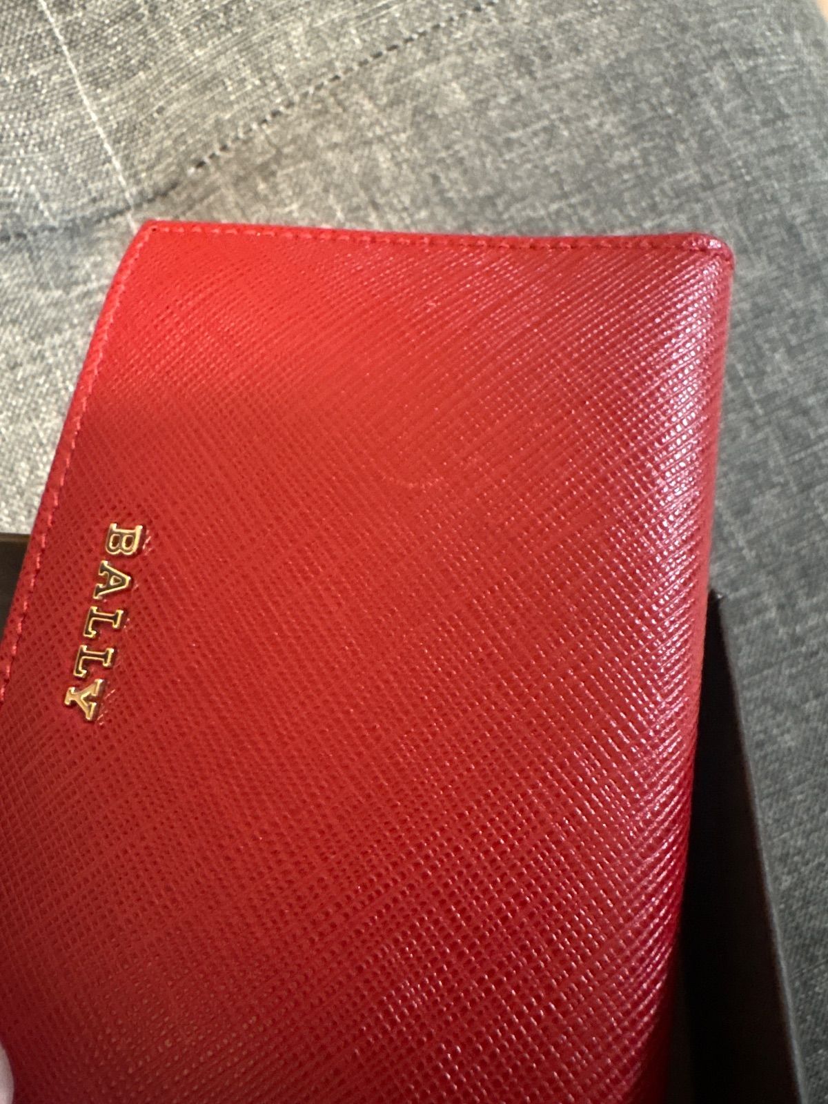 美品】BALLY バリー レザー カードケース パスケース 名刺入れ レッド